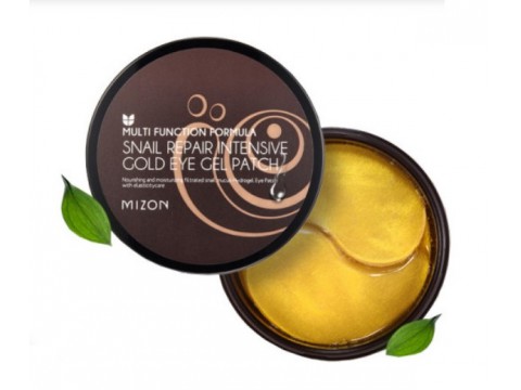 Mizon hidrogelio paakių pagalvėlės Snail Repair Intensive Gold Eye Gel Patch 60 pagalvėlių